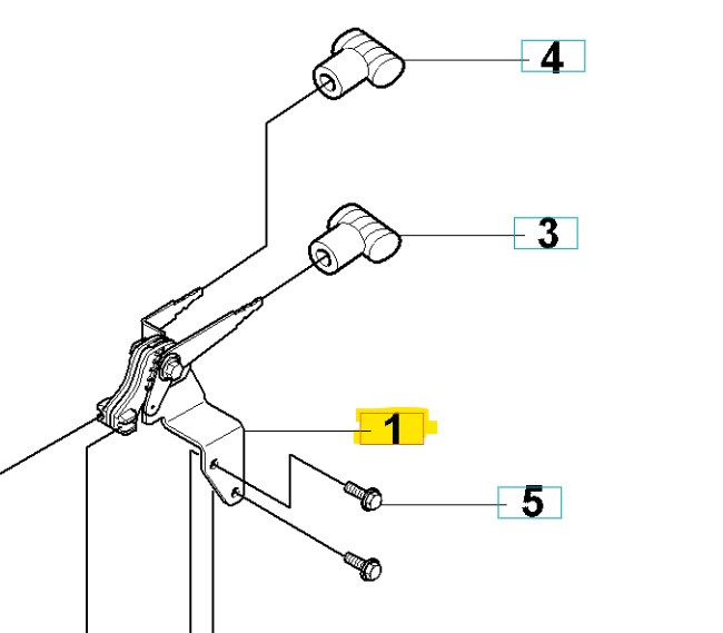 Conjunto de control del acelerador