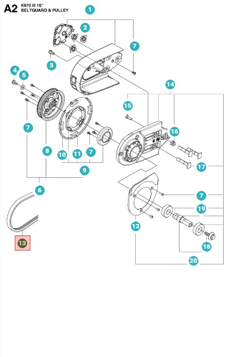 Correa Husqvarna K970