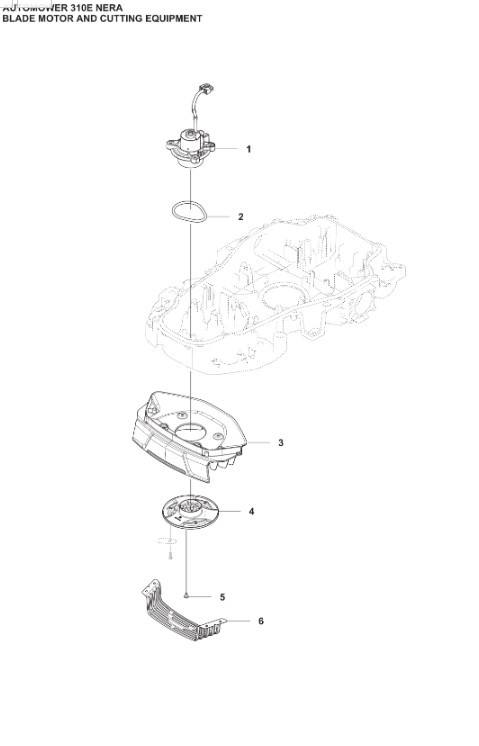 Motore de corte Automower 310E Nera, 410XE Nera
