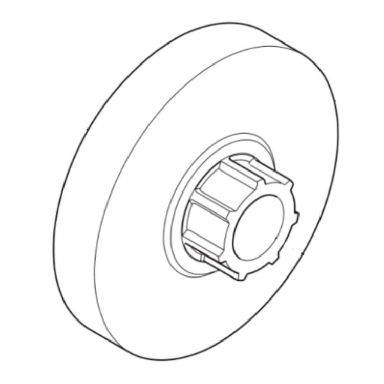 Tambor de embrague 3/8