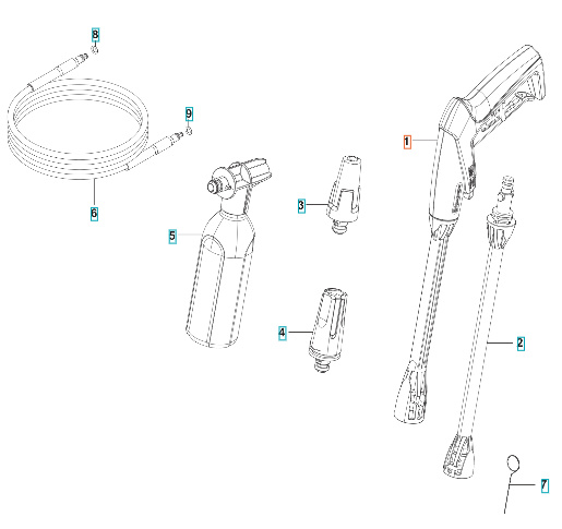 Pistola Husqvarna PW125, PW130