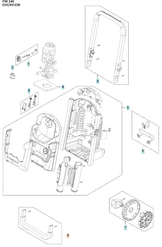 Soporte para pies 5460918-01