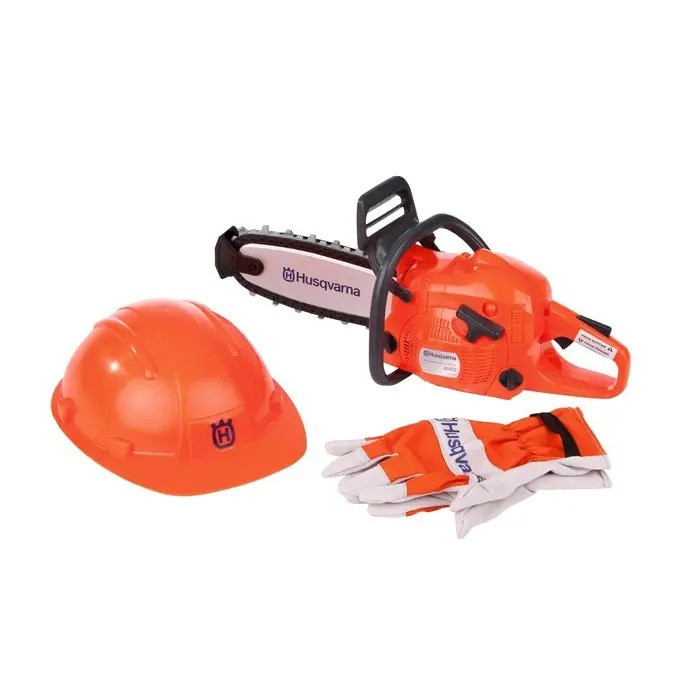 Kit forestal Husqvarna para niños – motosierra, casco, guantes