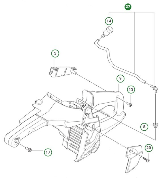 Conjunto De Manguera Del Respiradero Marca 540Xp