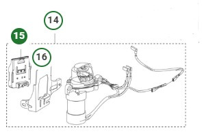 Portapilas Husqvarna HS166AE