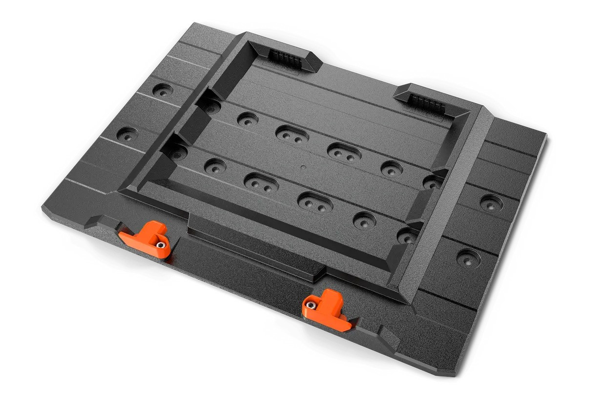 Adaptador de estante Husqvarna para caja de baterías