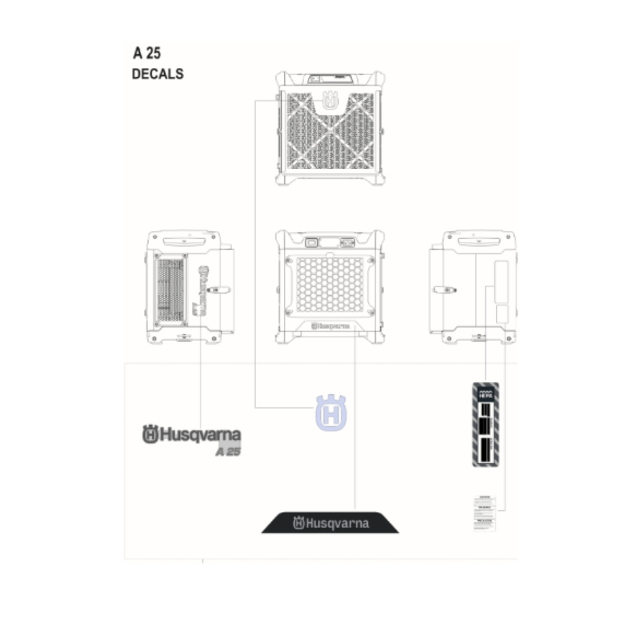 Kit de adhesivos A25 EU/ROW