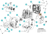 Filtro de aire Husqvarna 122R, 122C, 122LK, 129R, 129C, 129LK Filtro de aire Husqvarna 122R, 122C, 122LK, 129R, 129C, 129LK