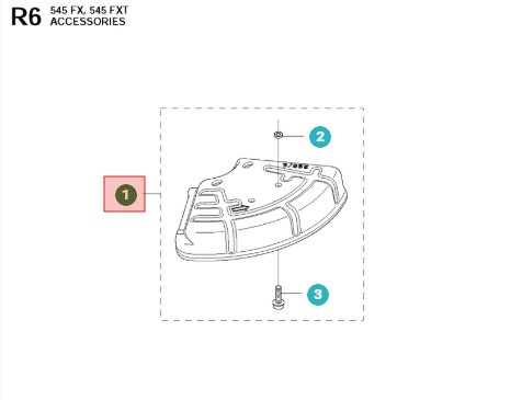 Protector de hoja 343FR, 355FX, 355RX, 545FR, 535FX, 545RX, 555FX