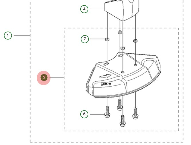 Conjunto de protector de hoja Torx 5745326-02