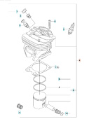 Cilindro Kpl Husqvarna 570 II, 576XP Cilindro Kpl Husqvarna 570 II, 576XP