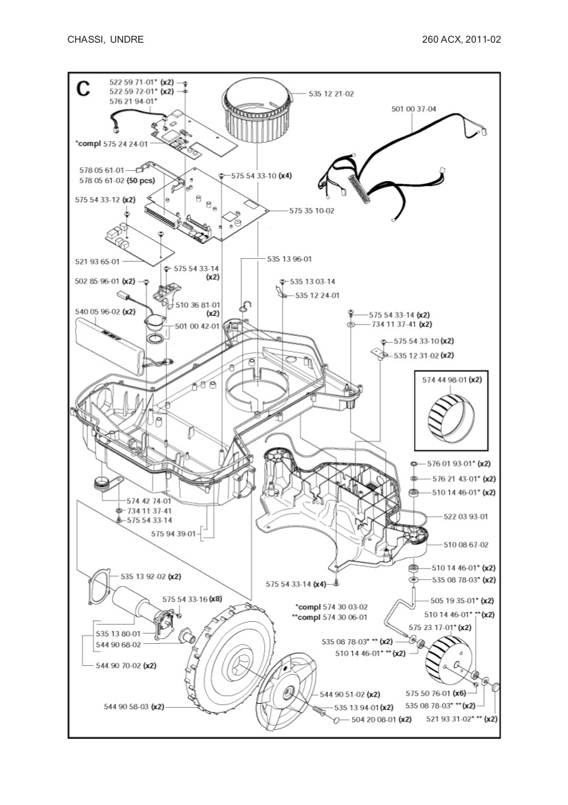 CIRCUITO IMPRESO ENSAMBLADO 260ACX