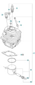 Cilindro Kpl Husqvarna 560XP, 562XP, CS2260 Cilindro Kpl Husqvarna 560XP, 562XP, CS2260