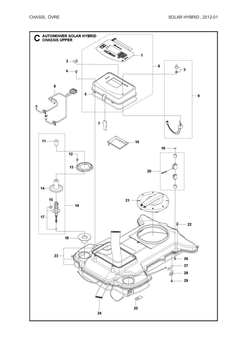 Keyboard kit Solar Hybrid (2010-2014)