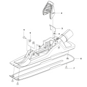 Placa de cierre, reductor de polvo Placa de cierre, reductor de polvo
