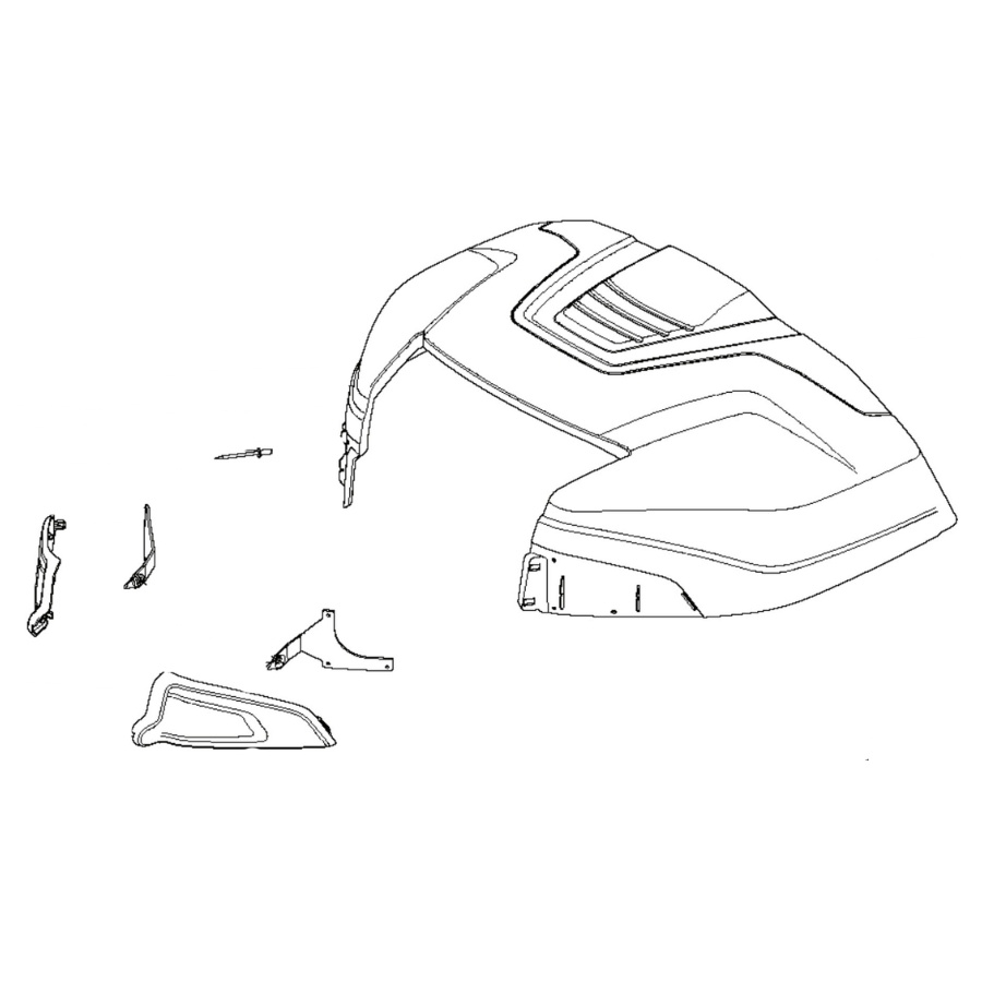 Conjunto del capó del motor