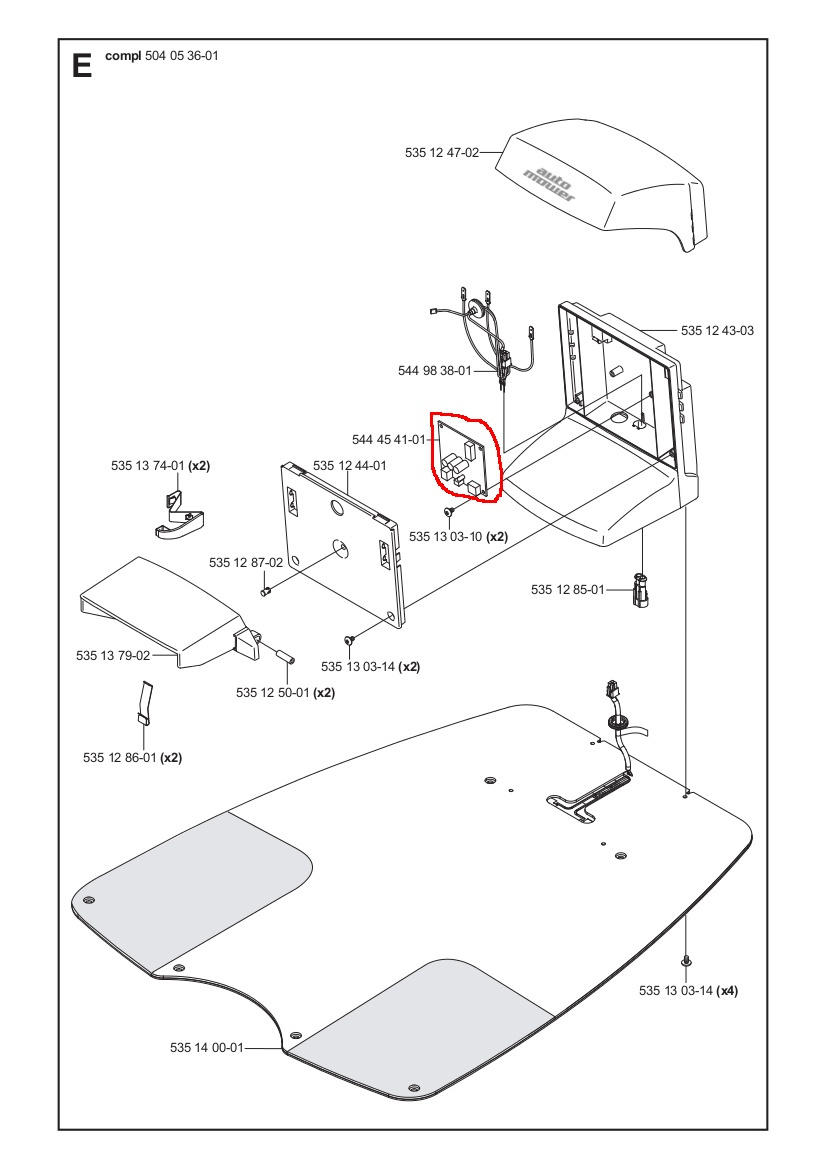 CIRCUITO IMPRESO ENSAMBLADO G2, 220AC, 230ACX old