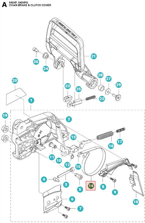 Banda De Freno Husqvarna 543XP