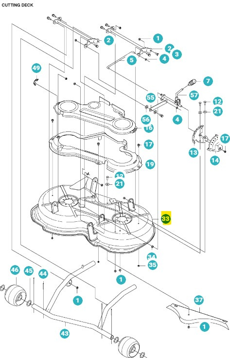 Unidad de corte Rider 112C, 111B, FR2312