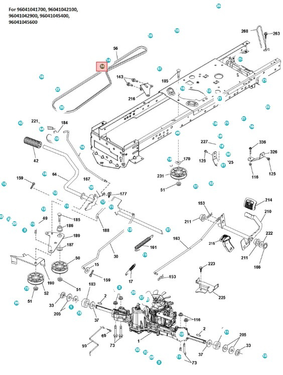 Correa Husqvarna TS138