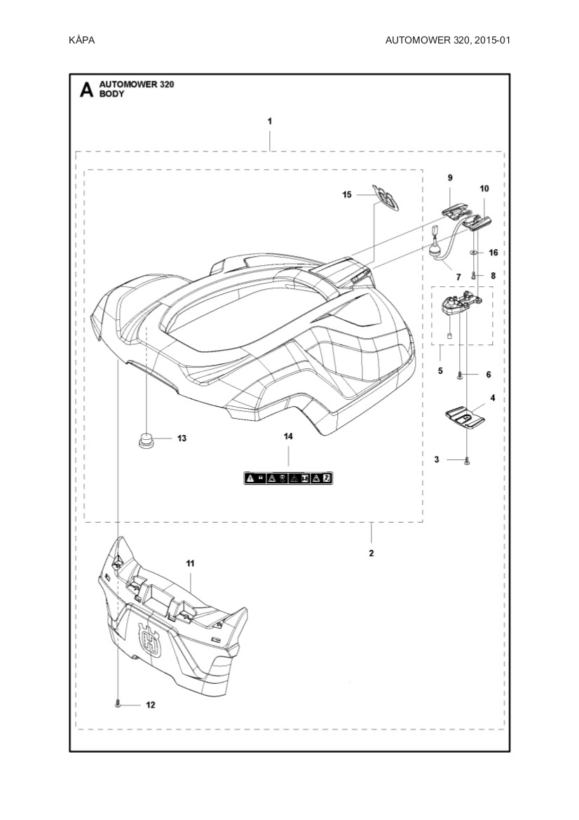 Carrocería kit grey AM 320, 420, 440