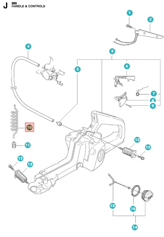 Manguera De Combustible, 300Mm 5817562-02
