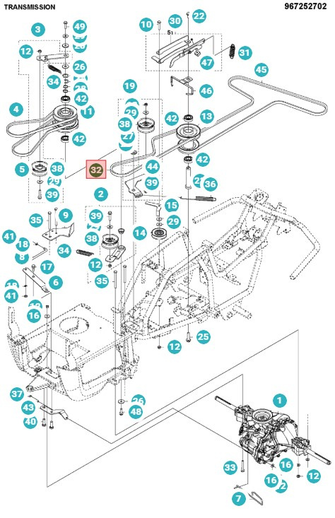 Correa Rider 115B, 115C, 120C, FR2315MA