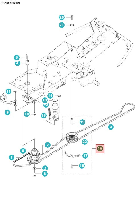 Compl polea intermedia