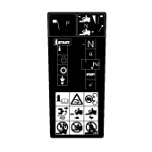 Etiqueta De Advertencia/Arranque P524 5825700-06 Etiqueta De Advertencia/Arranque P524 5825700-06