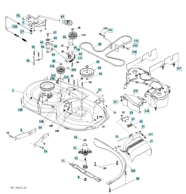 Unidad De Corte LT151, LTH151, LT154, LTH154
