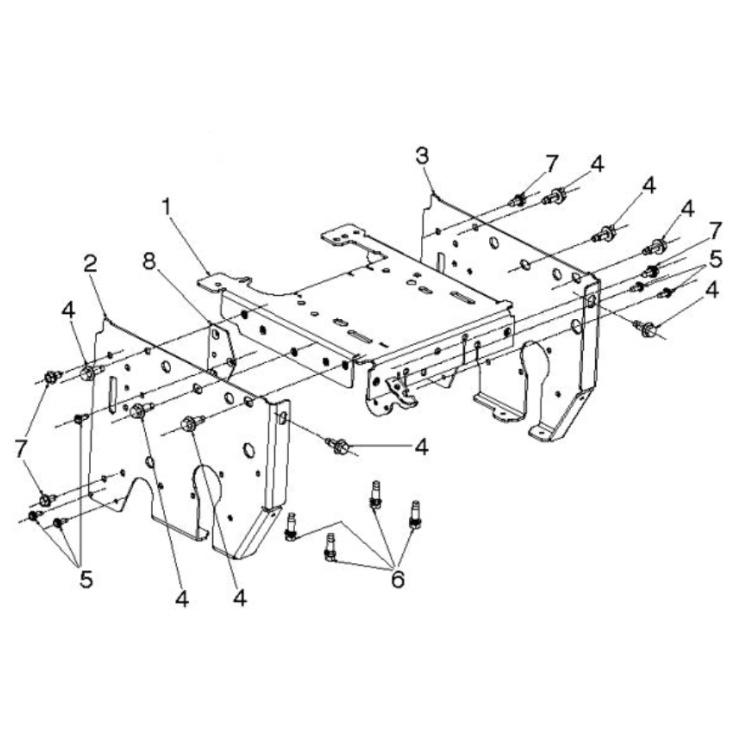 Soldadura superior del marco Ms668 Husqv 5838080-02