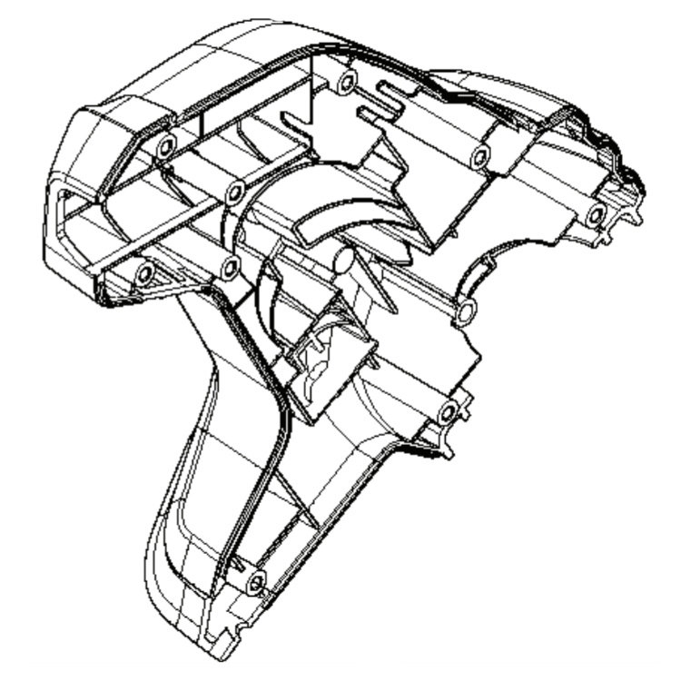 Tapa del motor izquierda
