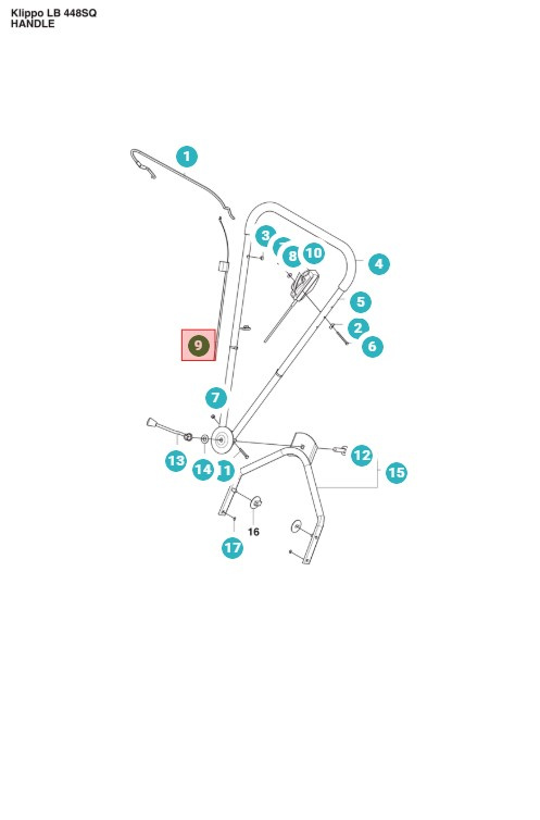 Cable de freno motor Excellent S, Comet S, Lb448