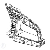 Maneta Trasera Negra 5854356-01 Maneta Trasera Negra 5854356-01