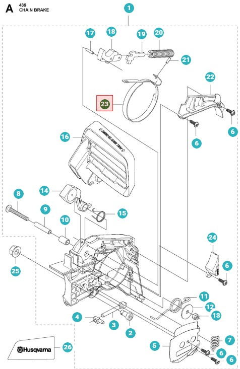 Banda De Freno Husqvarna 439, T435