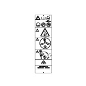 Advertencia de calcomanía 5873626-01 Advertencia de calcomanía 5873626-01