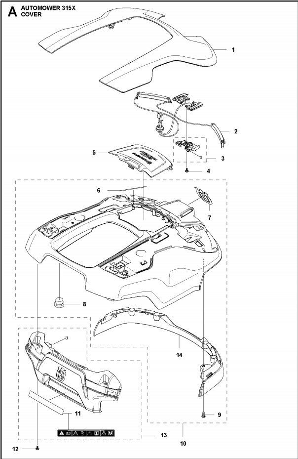 Carrocería kit Automower 315X