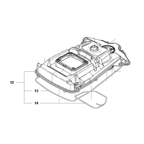 Chasis superior 310, 315, 315X, Sileno