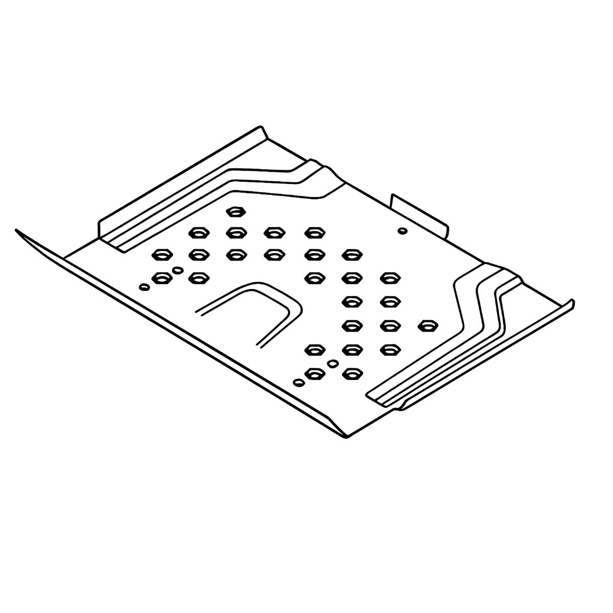 Placa Suelo Naranja X668 5893046-02