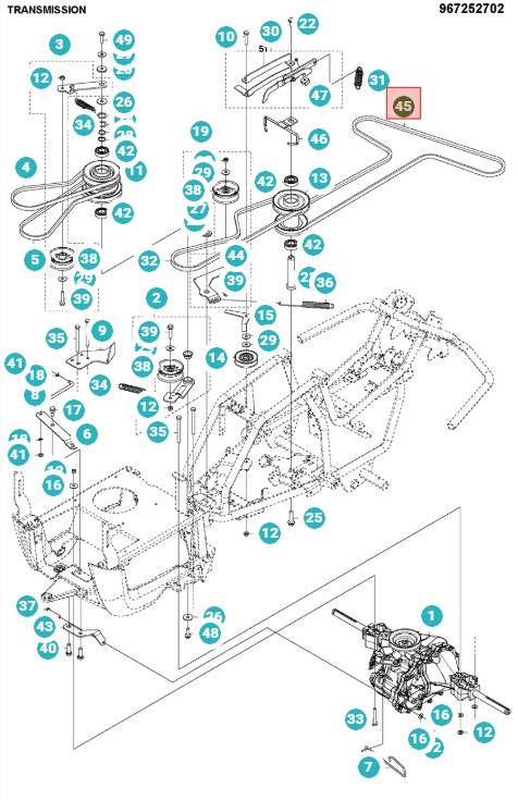 Correa Rider 115C, 115B, FR2315MA