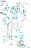Correa Husqvarna Rider 111 B5, Jonsered FR2311 M, 5895341-01 Correa Husqvarna Rider 111 B5, Jonsered FR2311 M, 5895341-01