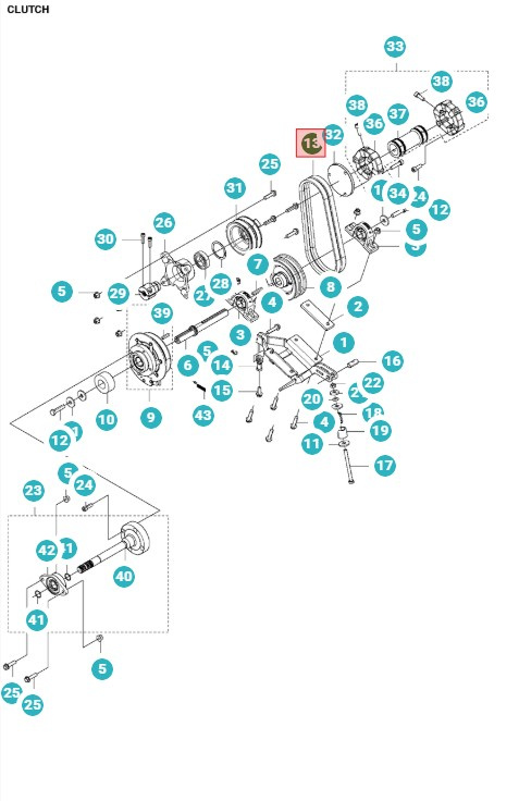 Cinturón P520D, P525D, PT26D