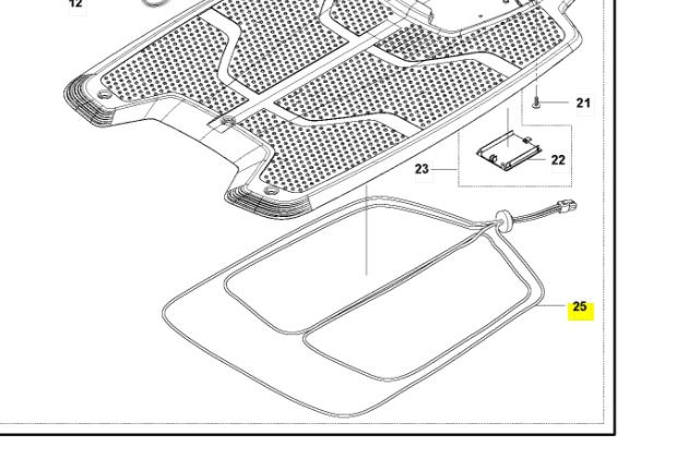 Placa de carga de antena Automower 310, 315, 315X