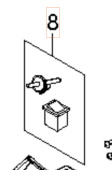 Interruptor Encendido/Apagado Con Eje 5926177-03 Interruptor Encendido/Apagado Con Eje 5926177-03