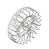 Conjunto Volante Husqvarna 592XPG Conjunto Volante Husqvarna 592XPG