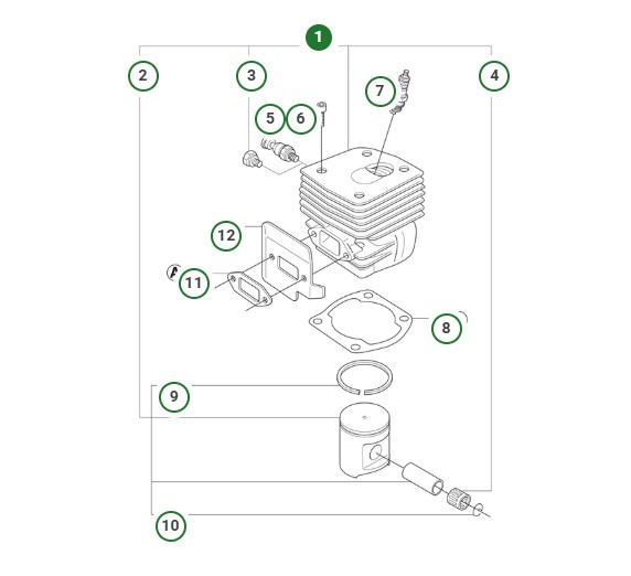 Kit de cilindros D48 de repuesto