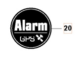Alarma, pegatina de GPS Alarma, pegatina de GPS