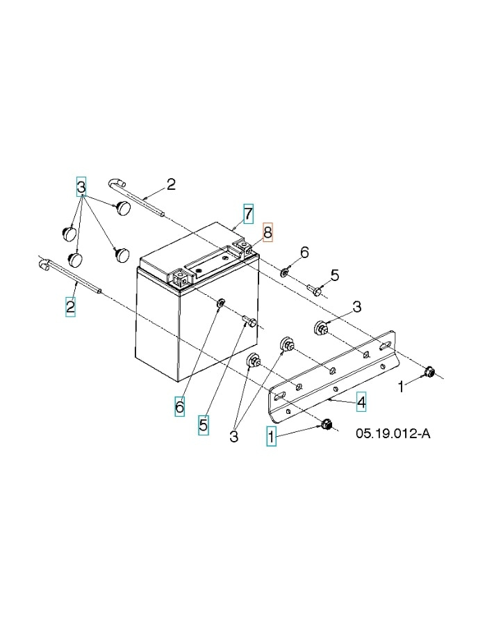 Tuerca cuadrada M6 11X8.5 Zpb
