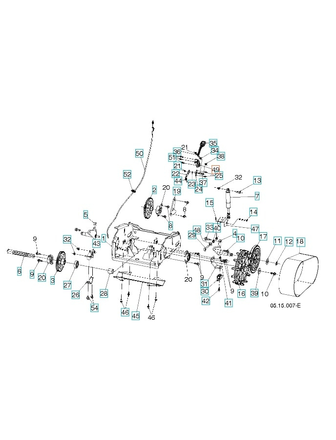 Palanca de altura del cucharón del soporte Bu