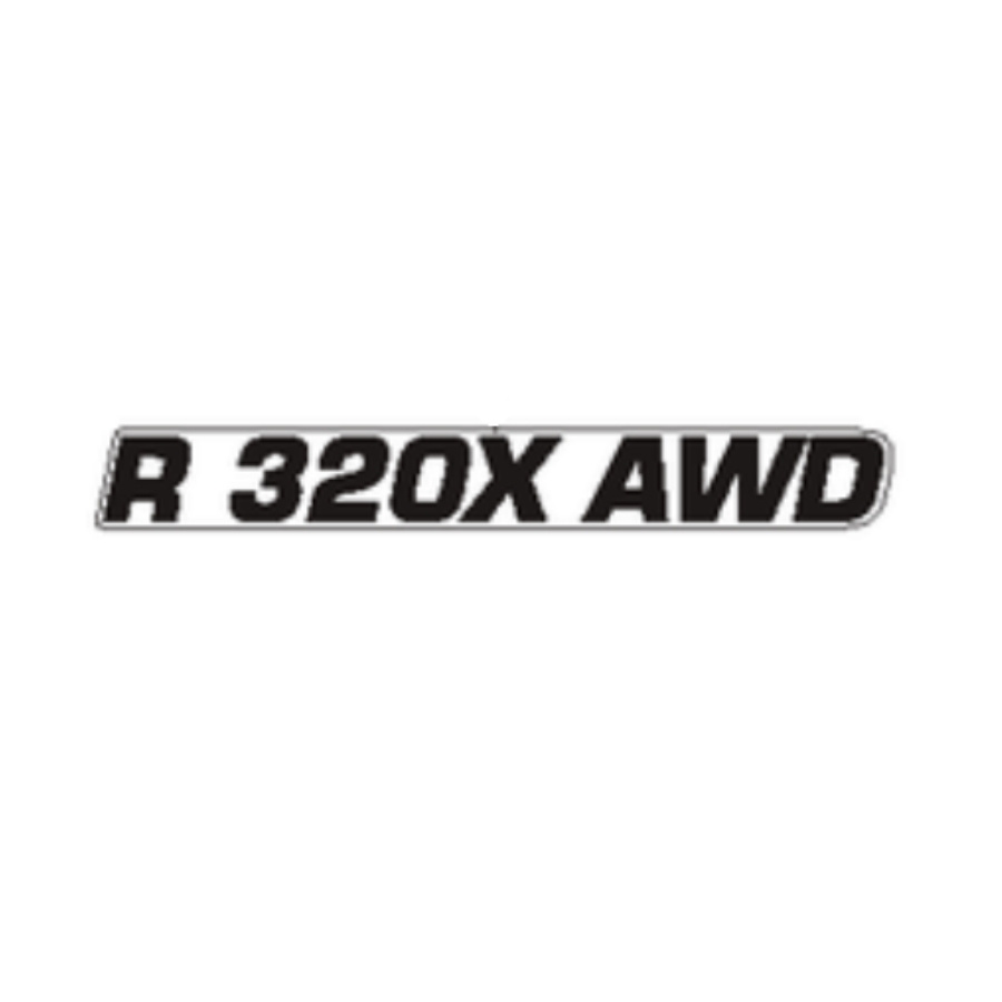 Capó del motor con calcomanía r 320x AWD